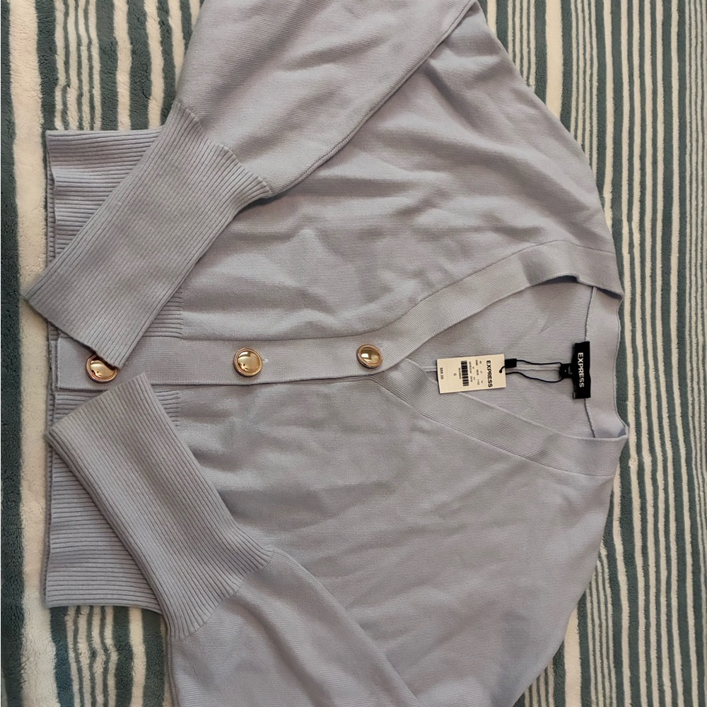 Express Light Blue Women's Cardigan